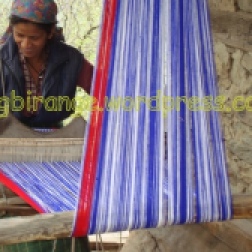 A Himachali woman weaving a Pattoo