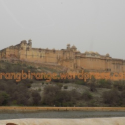 Colossal Amer Fort standing over Aravalis