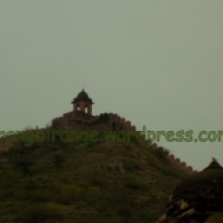A soldier post atop a hillock from where communication would be sent by beating drums